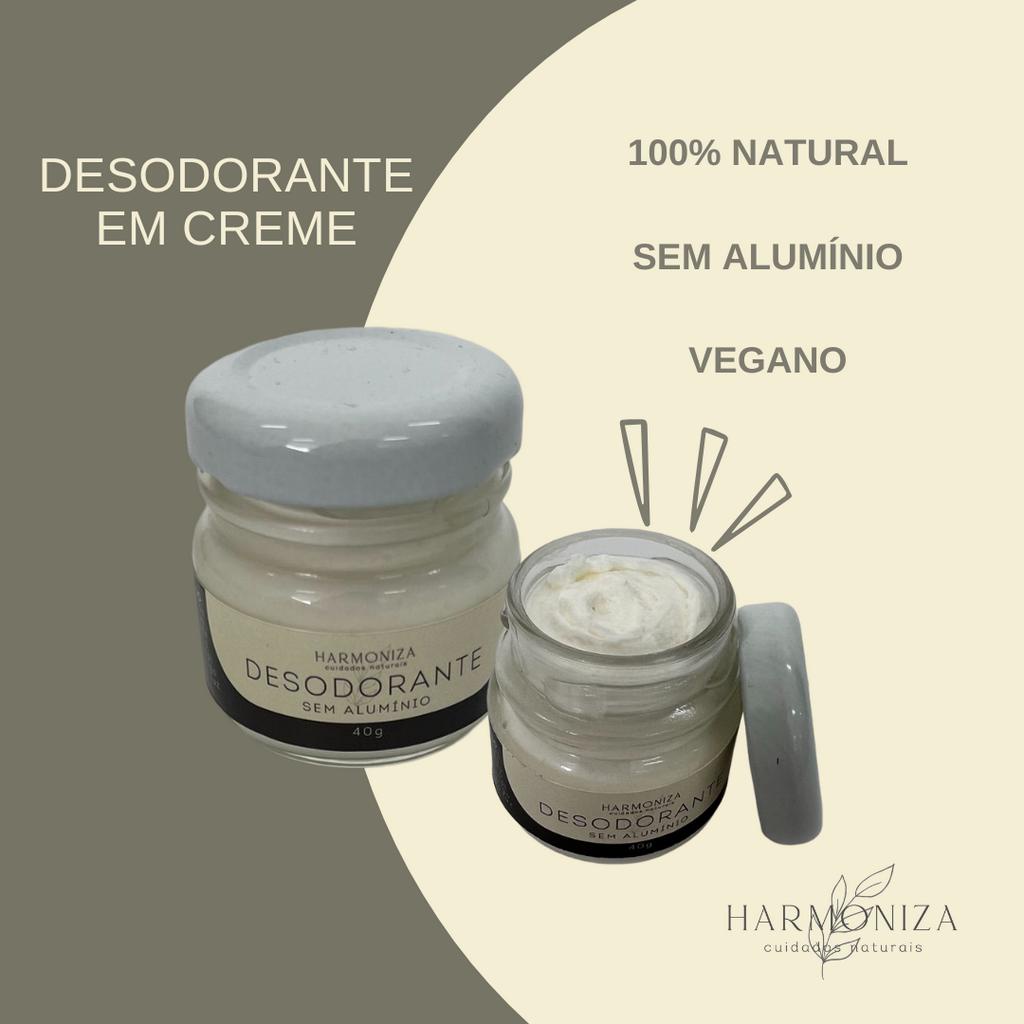 Desodorante em creme sem Alumínio, Antiviral, Antisséptico e Fungicida ...