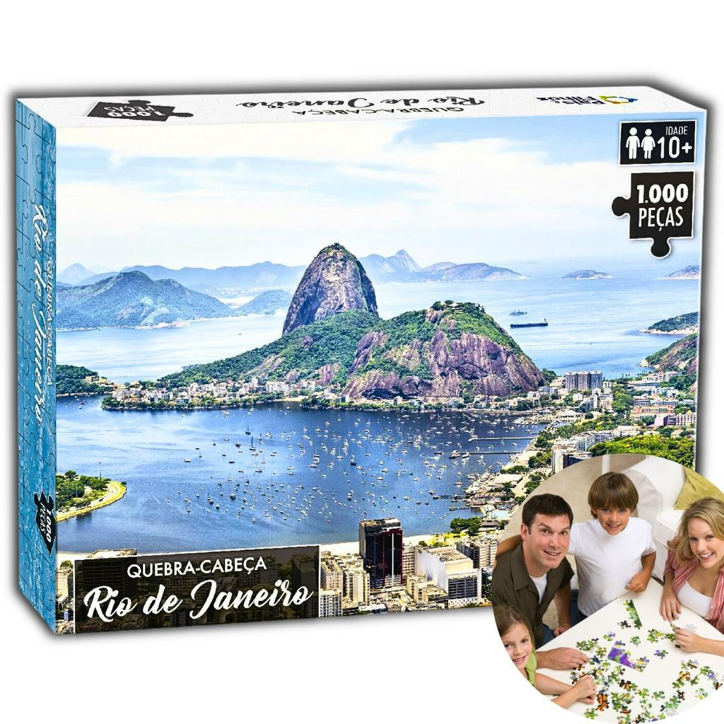 Quebra-Cabeça 1000 peças Rio De Janeiro – Pais e Filhos - Papelaria Criativa
