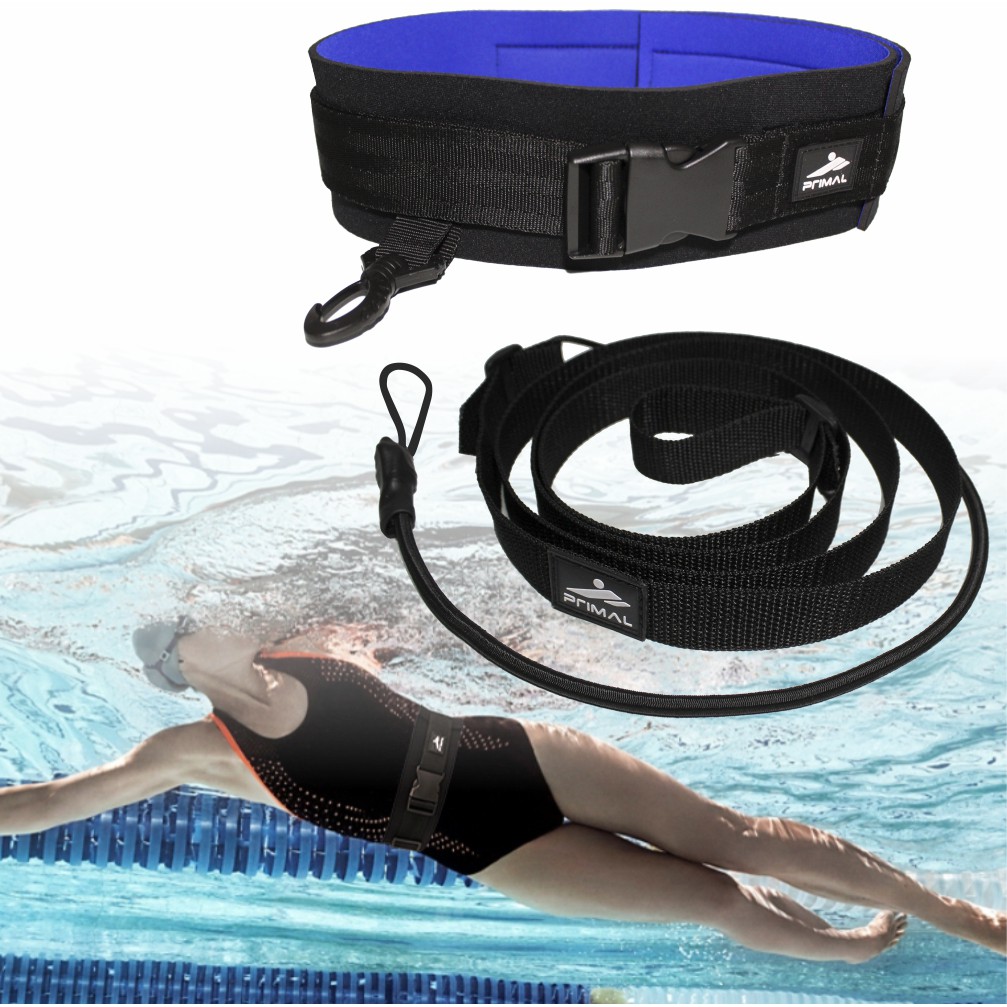 Kit Natação Estática / Cinto Treino Nado Parado Estacionário Piscina Pequena - Primal (Original)