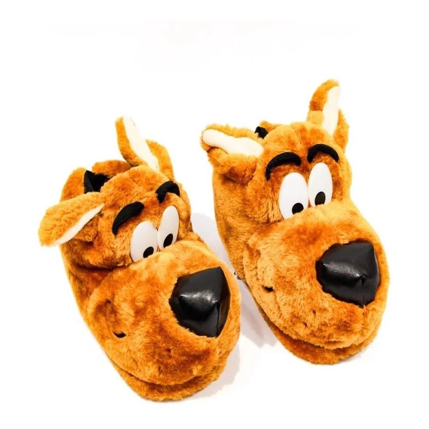 Pantufa scooby doo 3d solado de borracha pelucia oficial