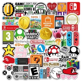 50 pcs Nintendo Swich/NS Tema Adesivos De PVC À Prova D'água