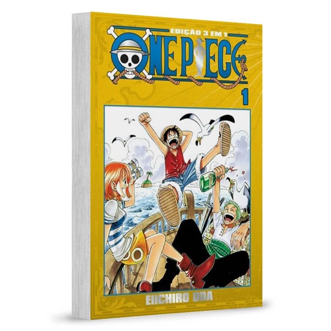 Mangá - One Piece 3 em 1 - 01 - Novo/Lacrado