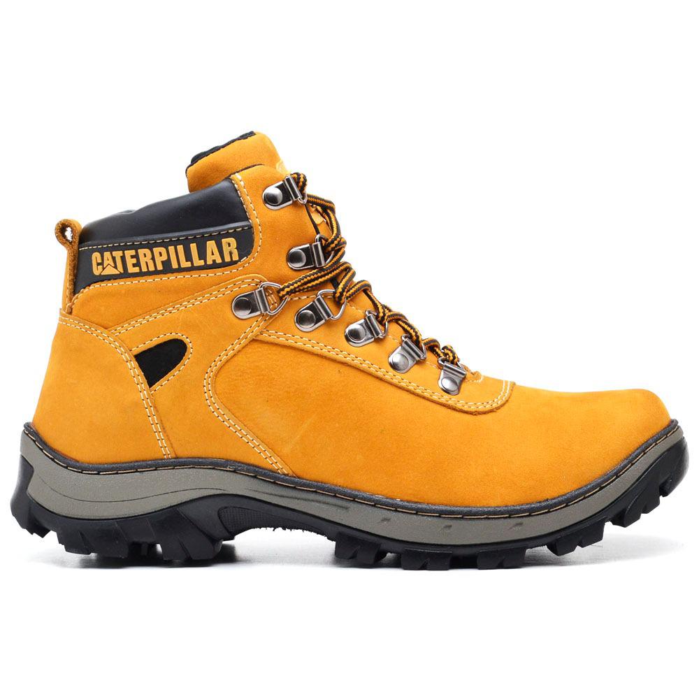 Bota Caterpillar Couro Legitimo Nobuck Shopee Brasil