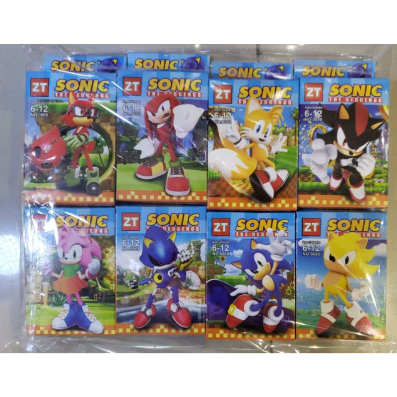 Anime Sonic Series Minifigures Sonic Metal Sonic Nakkrusu Teirusu