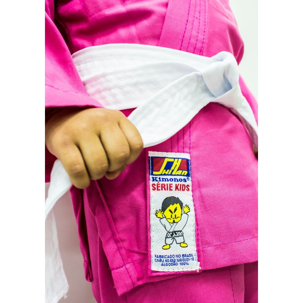 Kimono Judô Rosa Kids Shihan Infantil