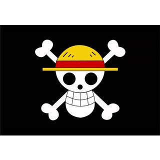 Bandeira em tecido oxford, Bandeira Pirata Chapéus De Palha One Piece Luffy 1,45x1m
