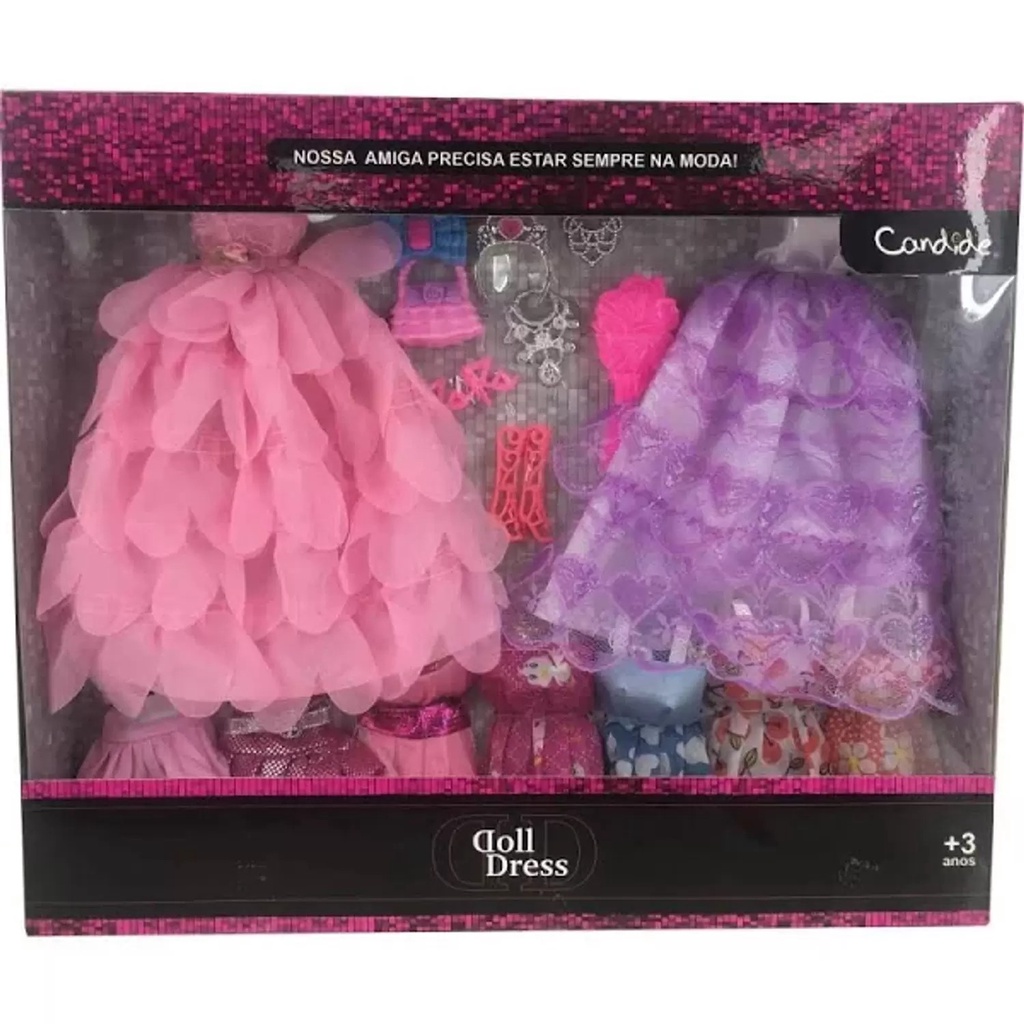 Luckdoll barato bonito 14 estilos boneca roupas vestido escolher