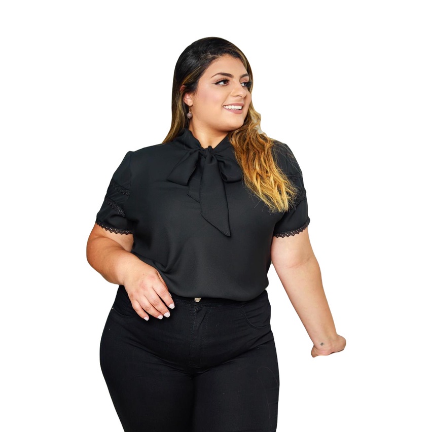 Camisa Feminina Plus Size Tamanhos G1 G2 G3 Linda Sku:bp13