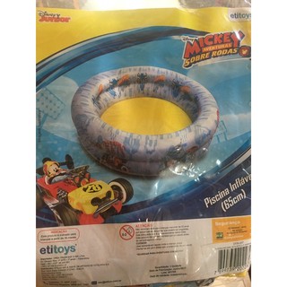 Piscina Para Bebê Menino 37l 65x17cm Mickey Disney Verão