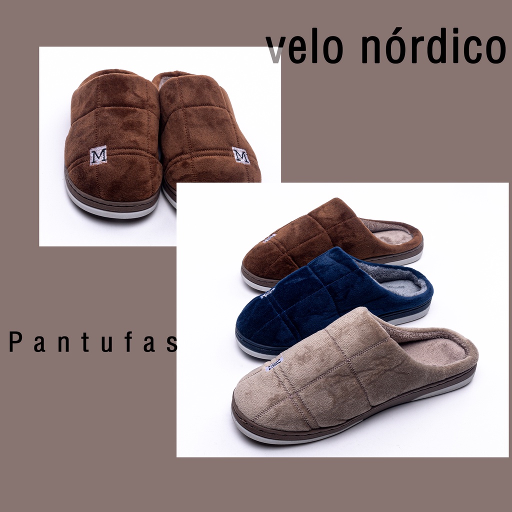 Pantufa De Casa Masculina Feminina Adulta Pelúcia Confortável