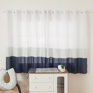 Cortina Quarto De Bebe e infantil Balaozinho azul marinho