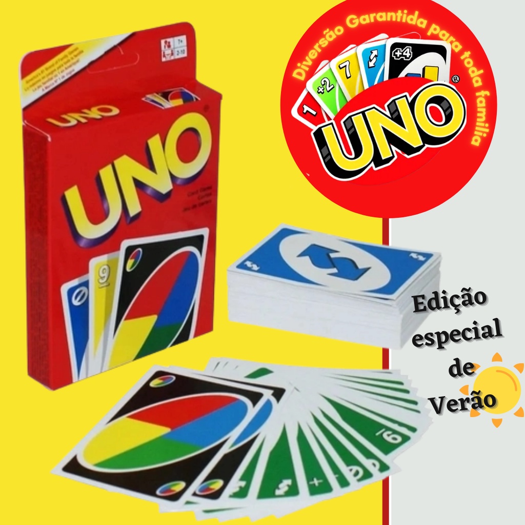 Jogo Uno Brincadeira Com Baralho Entre Família E Amigos Shopee Brasil 8678