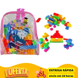 Blocos De Montar Infantil Brinquedo Educativo Kit 156 Peças Estilo