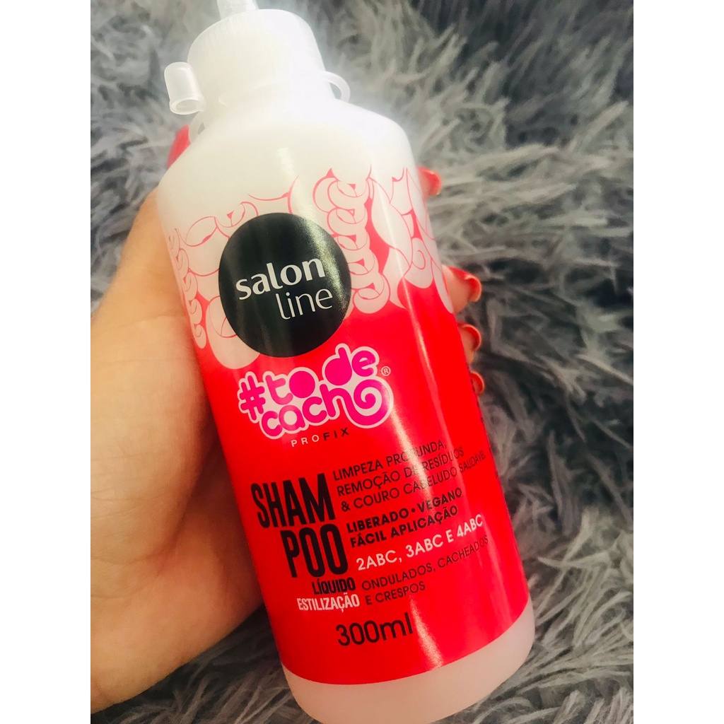 Salon Line Shampoo Liquido To de cachos profix limpeza profunda 300ml ...