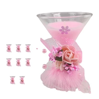 Vela Aromatizada Decorativa Kit 8 Unidades Festa Evento Aniversario Lembrança Enfeite Centro de Mesa Confraternizaçao