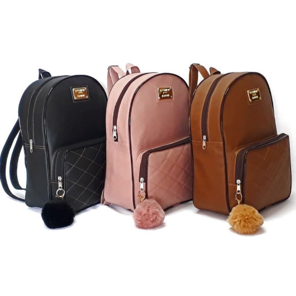 Kit Mochila Feminina Escolar Com Carteira Arietto