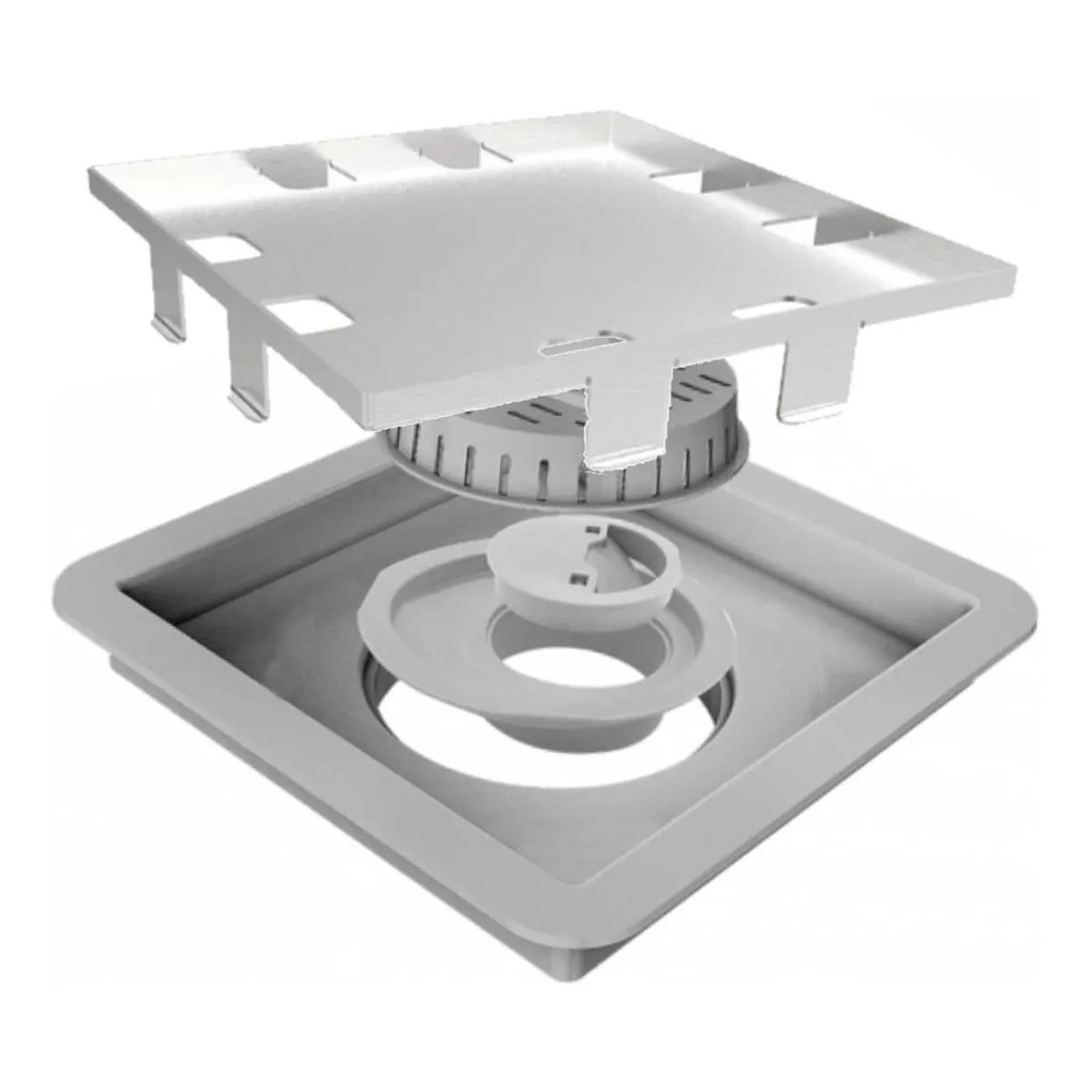 Ralo Linear Square Tampa Oculta Fecha Ralo 15x15 Cm Elleve Mod.209 ...