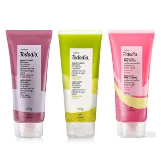 Sabonete Líquido Esfoliante Corporal Tododia Natura - 190g (Capim Limão e Hortelã, Amora Vermelha e Jabuticaba, Acerola e Hibisco)