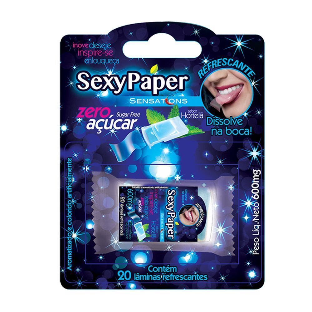 Sexy Paper Mint Laminas Refrescantes Para Sexo Oral Sex Shop Shopee Brasil 