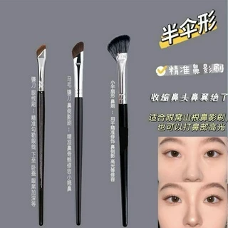 Pincel de contorno de sombra de meio nariz para maquiagem de crina de cavalo Cangzhou