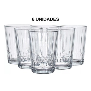 Jogo de Copo de Vidro Multiuso Itapema com 6 unidades 330ml