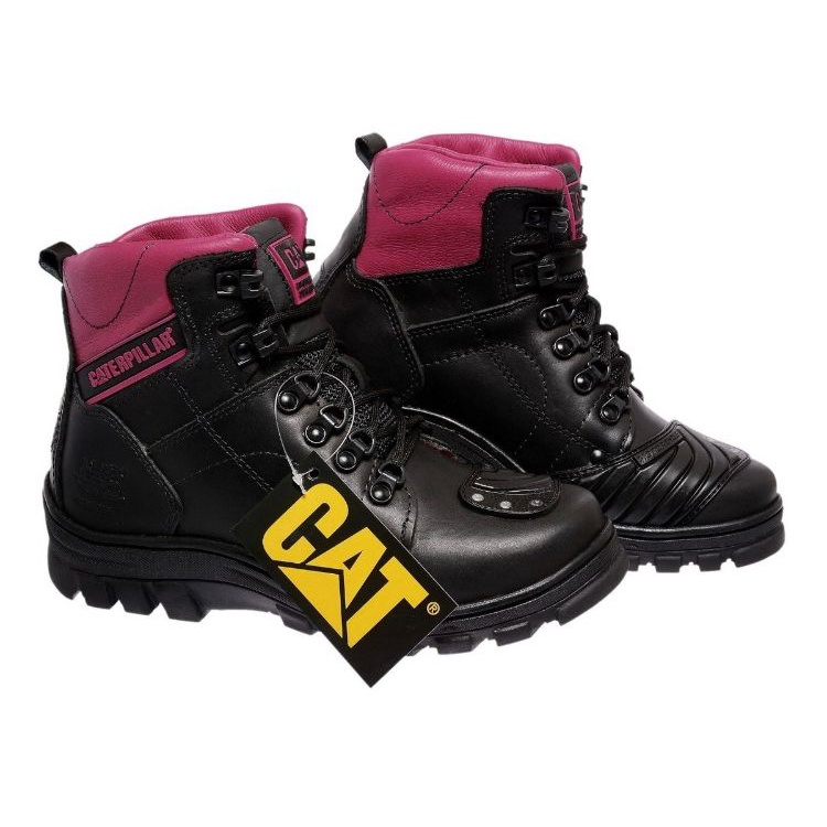 Bota caterpillar feminina, Em couro - Império das botas