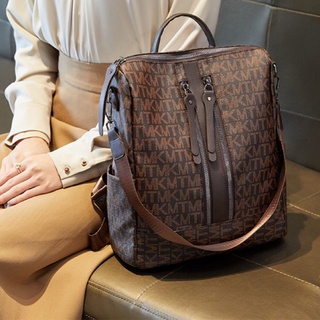 Mochila feminina couro mochilas de viagem anti-roubo
