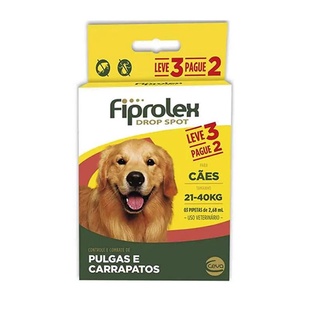 Combo Fiprolex Antipulgas Cães 21 a 40Kg - Ceva
