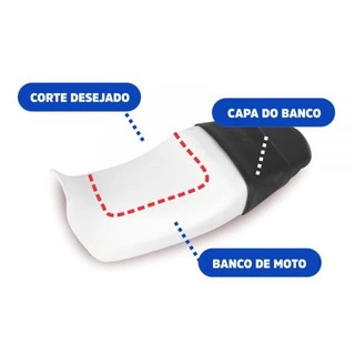 Almofada Gel Banco Moto 25x25x2cm Espessura Ortho Pauher