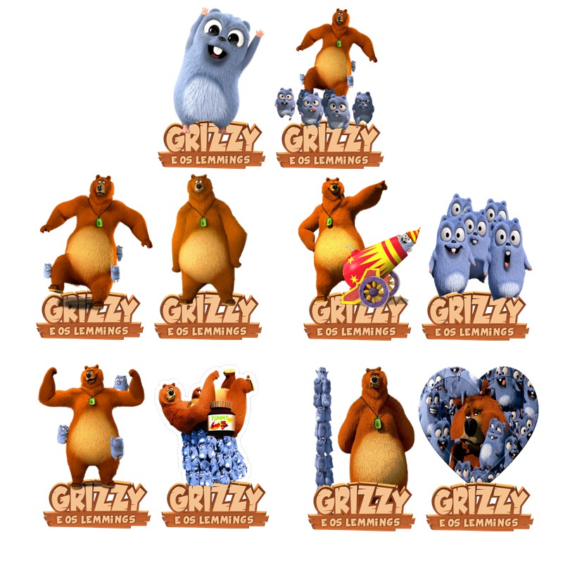 Grizzy e os lemmings displays 10 peças