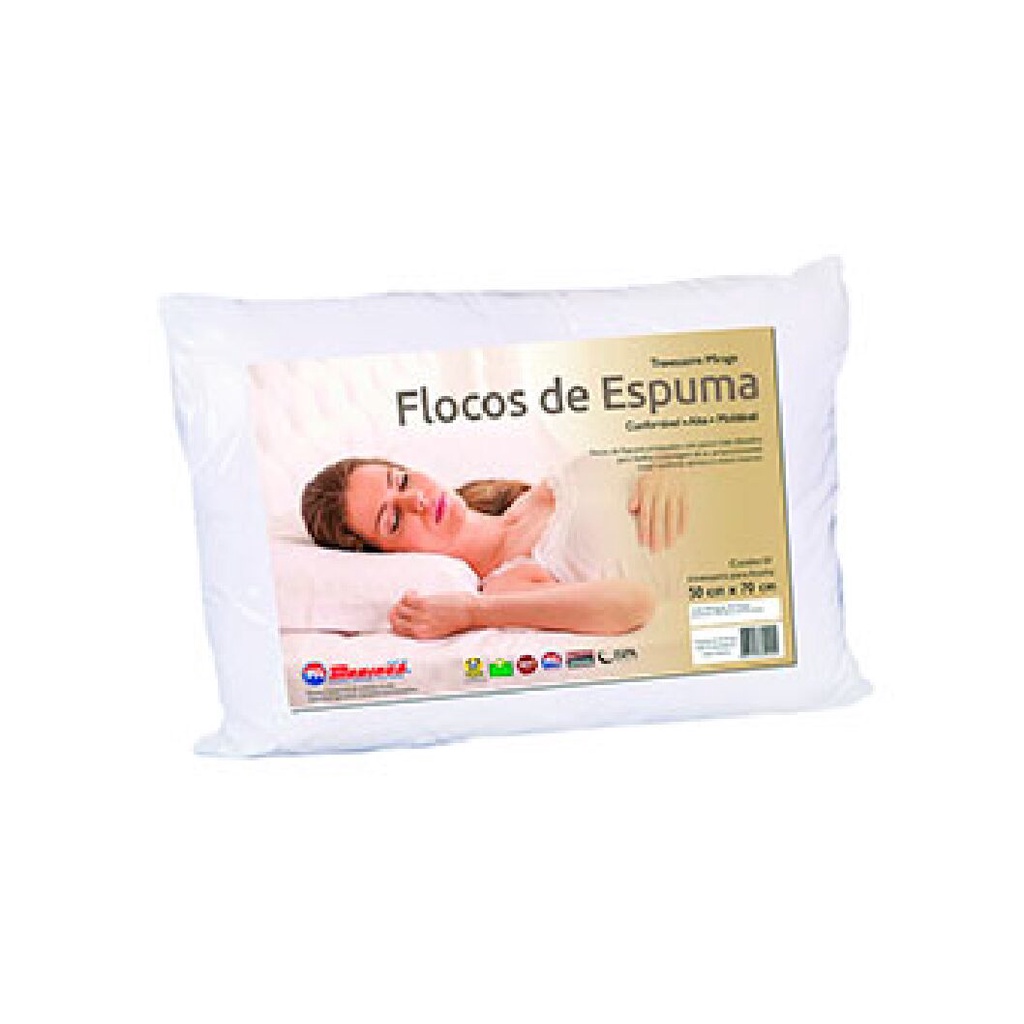 Travesseiro Mirage Flocos de Espuma fa Maringá 50x70
