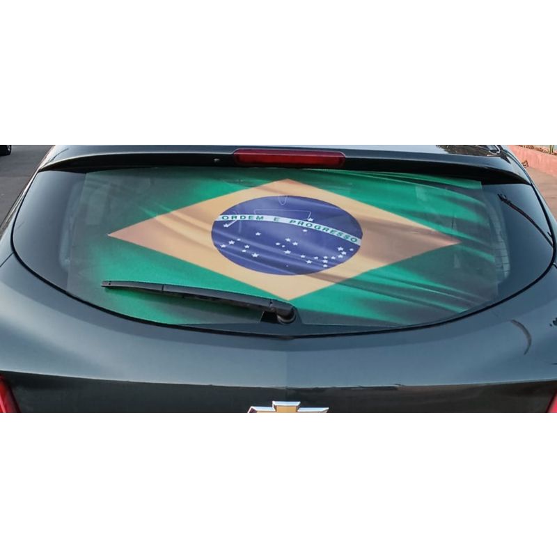 Adesivo Bandeira capô de carro, bandeira para vidro traseiro, bandeira do  brasil (6)