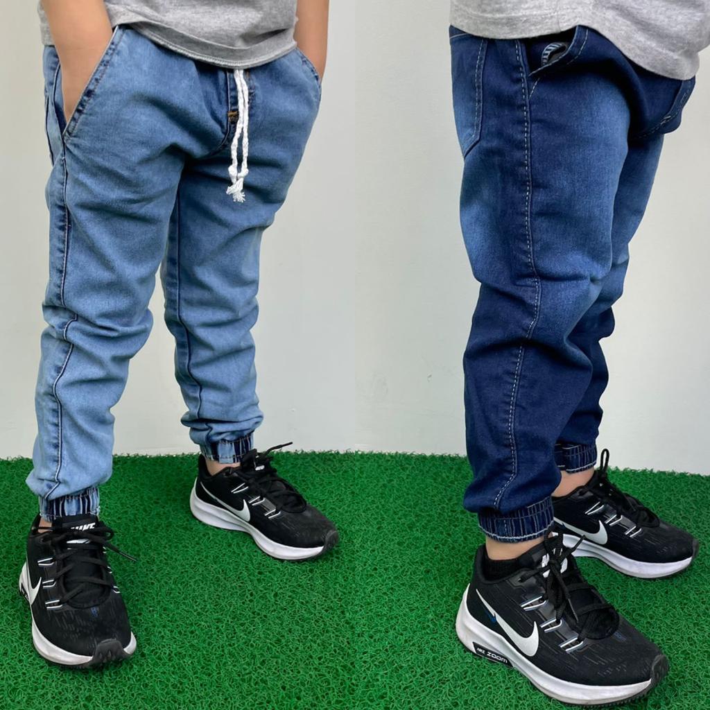 Kit Calças Jogger Bebê Infantil Juvenil Calça de criança jeans