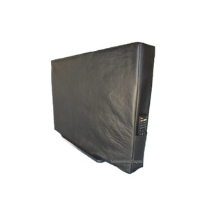 Capa Tv Led Lcd, Em Corino Alta Qualidade Com Bolso Controle