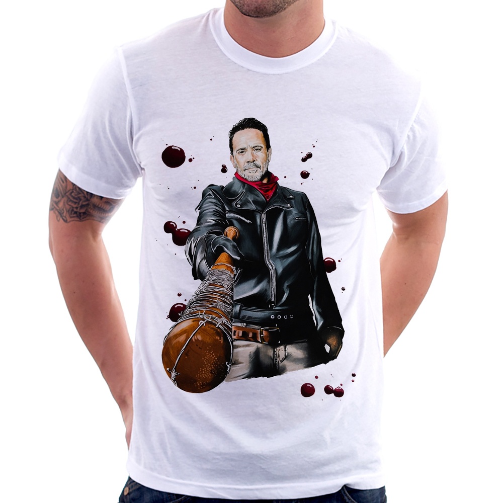 Camiseta The Walking Dead - Property Of Negan, Hombre, Negro, Talla L, 100% Algodón