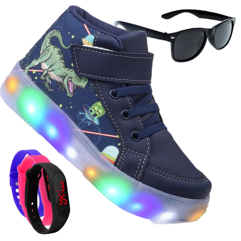 Tenis led cano store alto