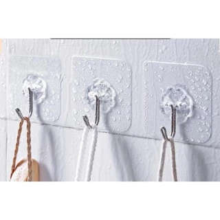 10 Gancho Adesivo Parede Multi Funcional Autocolante Casa Cozinha Quarto Banheiro Organizado