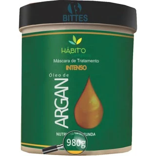 Máscara de Hidratação Tratamento Óleo de Argan Hábito Cosméticos