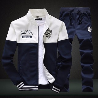 Jaqueta Masculina De Alta Qualidade Com Gola/Casual Fashion/Casaco Longo + Calça M-4XL