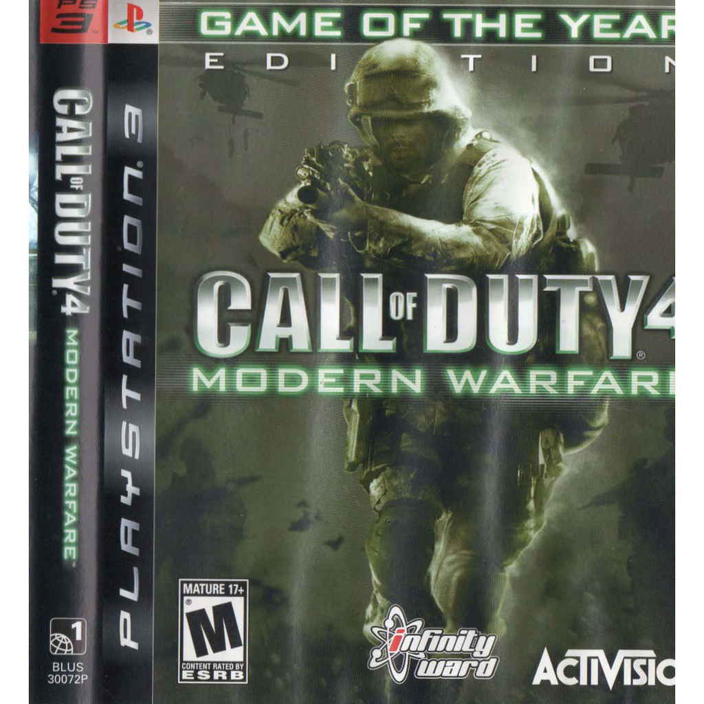 Call Of Duty 4 Modern Warfare PS3 Mídia Física Shopee Brasil