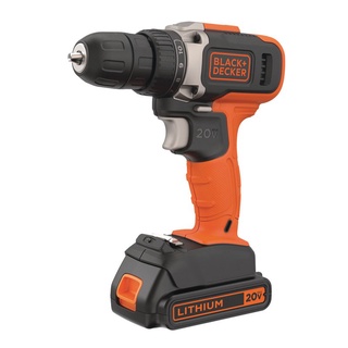 Furadeira e Parafusadeira à Bateria 20V BCD702C1 Carregador Bivolt - Black + Decker