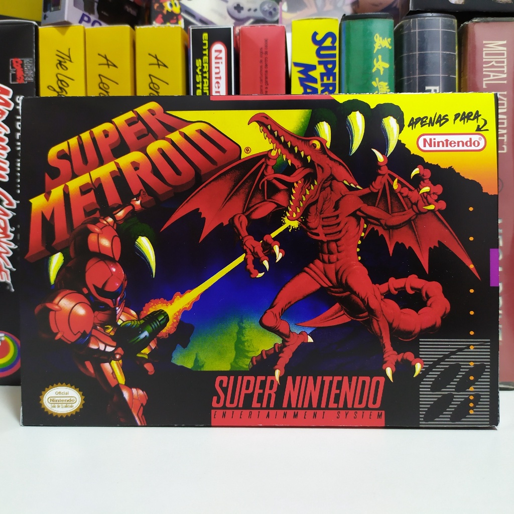 Super Metroid - Box Traduzida (Super Nintendo) | Shopee Brasil