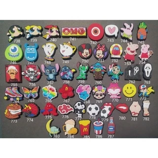 Kit com 8 jibbitz temas variados (a escolher)