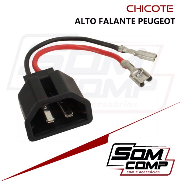 Chicote Conector Plug Alto Falante Peugeot C/4 Unidades