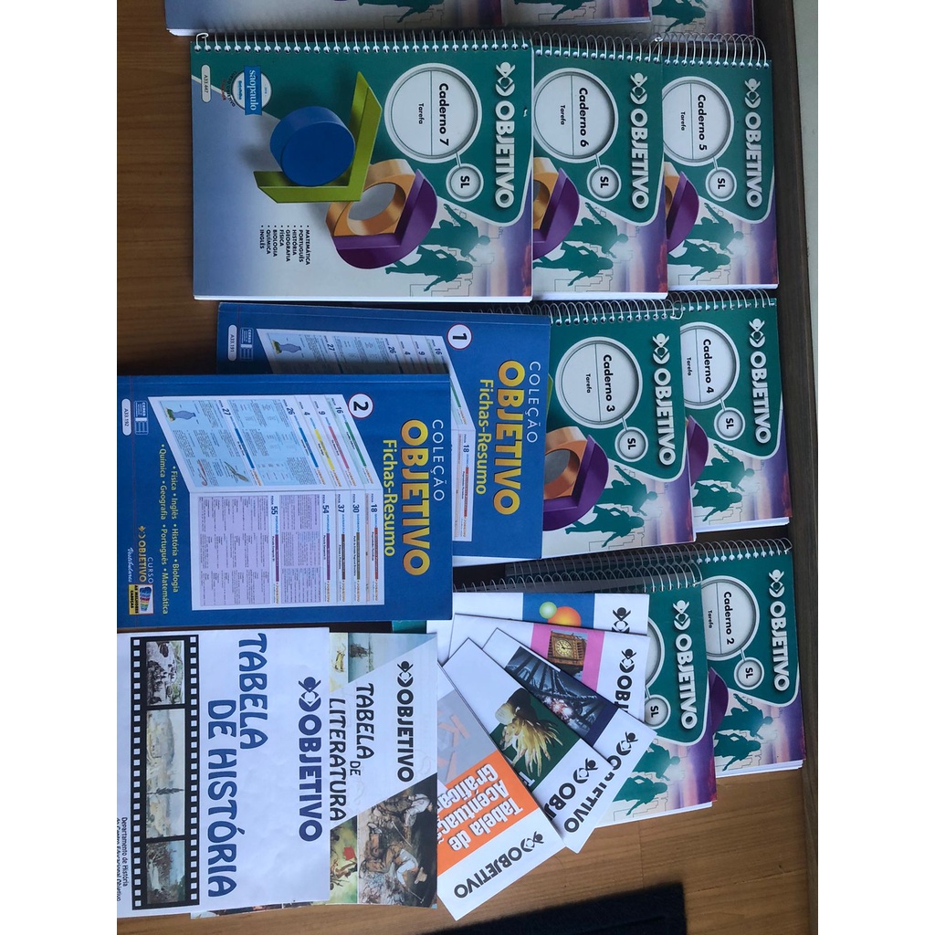 Livros Curso Objetivo cursinho 2021/2022 PRÉ VESTIBULAR + Brinde ...