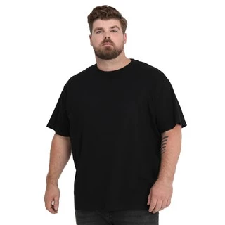Camisa Masculina Básica Plus Size Malha Premium 100% Algodão Penteado G1 ao G8
