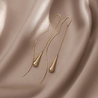 Nova Avançado Retro Temperamento De Ouro Brincos Longos Borla Para As Mulheres Coreano Moda Brinco Festa De Aniversário Diária Jóias Presentes