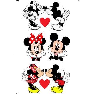 Cartela Minnie e Mickey a prova dágua Medida 9x14 temos a pronta entrega