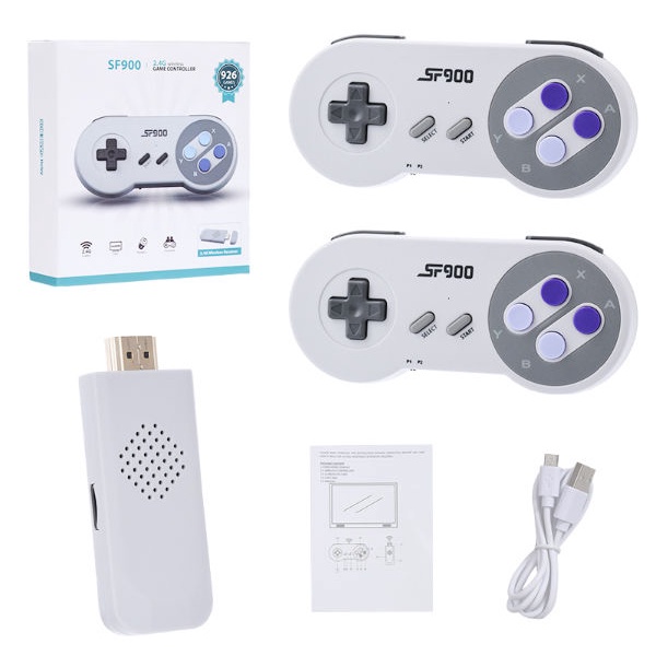 Controle Sem Fio Turbo Classic Mini Nintendo Nes Snes Wii Branco -  TechBrasil