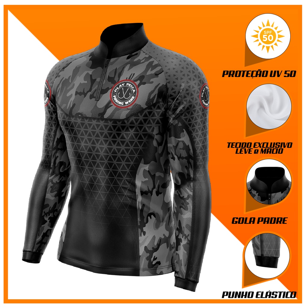 Camiseta Agro Bruto - Cavalo Castanho - Proteção UV 50+ - Play Pesca